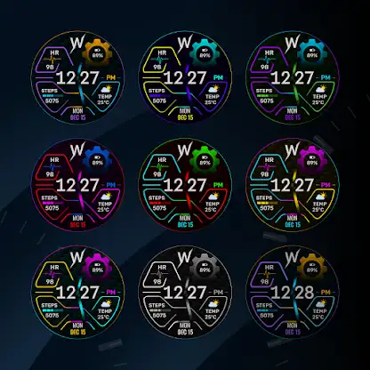 Neon Torque Watch Face screenshot 3