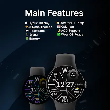 Neon Torque Watch Face screenshot 2