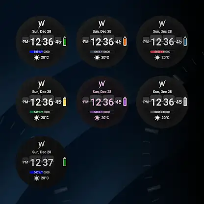 Obsidian Split Watch Face screenshot 3