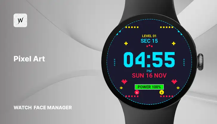 Pixel Art Watch Face screenshot 1