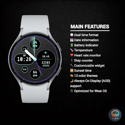 Pure Classic Watch Face screenshot 2