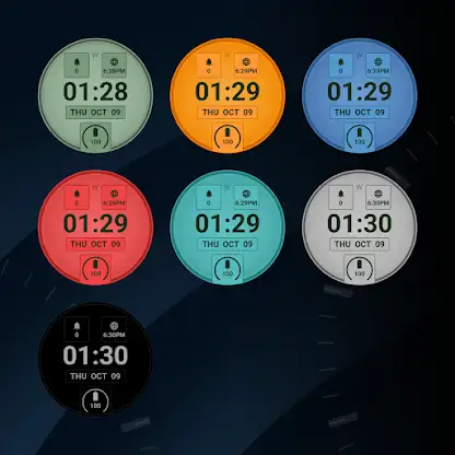 Retro LCD Watch Face screenshot 3