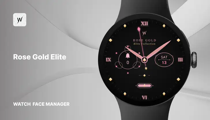 Rose Gold Elite Watch Face screenshot 1