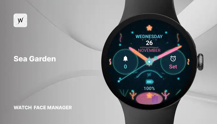Sea Garden Watch Face screenshot 1