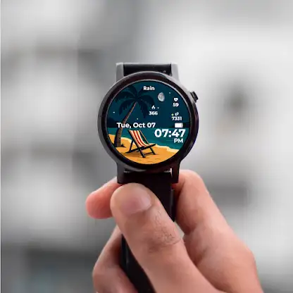 Seashore Rest Watch Face screenshot 4