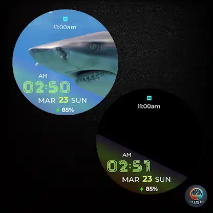 Shark Fin Watch Face screenshot 3