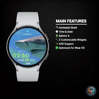Shark Fin Watch Face screenshot 2