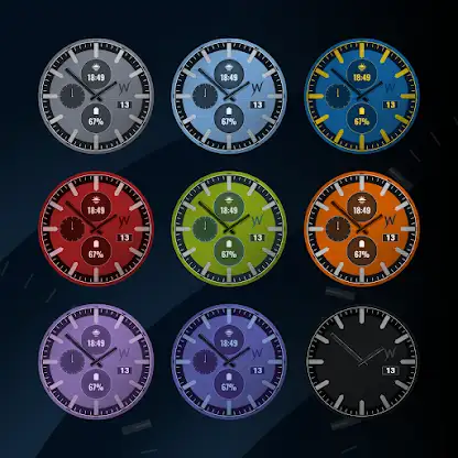 Silver Chrono Watch Face screenshot 3