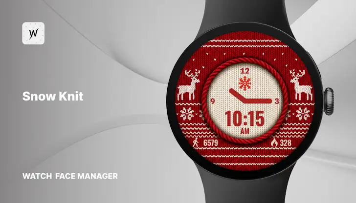 Snow Knit Watch Face screenshot 1