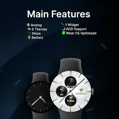 Snowtime Luxe Watch Face screenshot 2