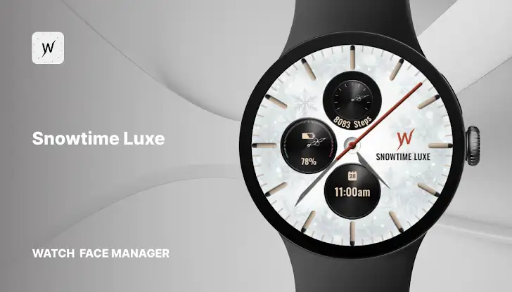 Snowtime Luxe Watch Face screenshot 1