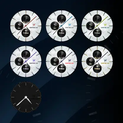 Snowtime Luxe Watch Face screenshot 3