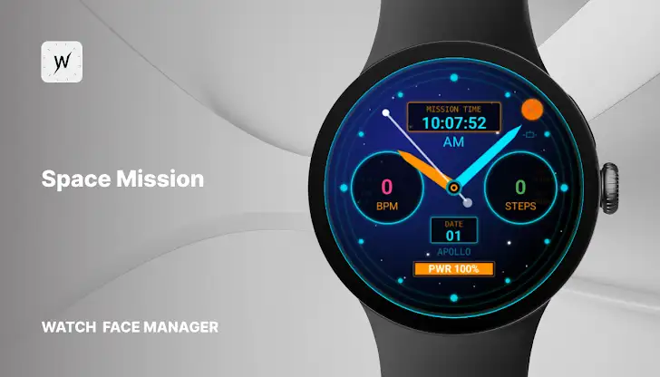 Space Mission Watch Face screenshot 1