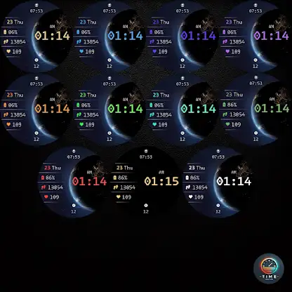 Space Storm Watch Face screenshot 3