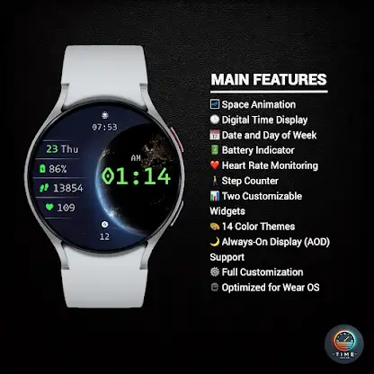 Space Storm Watch Face screenshot 2
