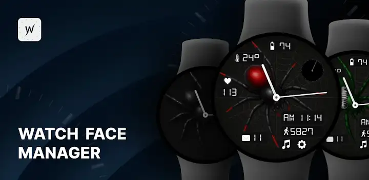 Spider Tech Watch Face — Android app banner