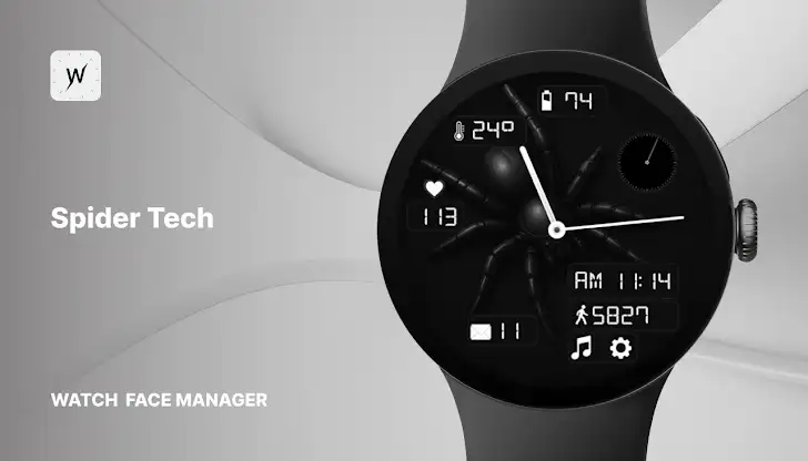 Spider Tech Watch Face screenshot 1