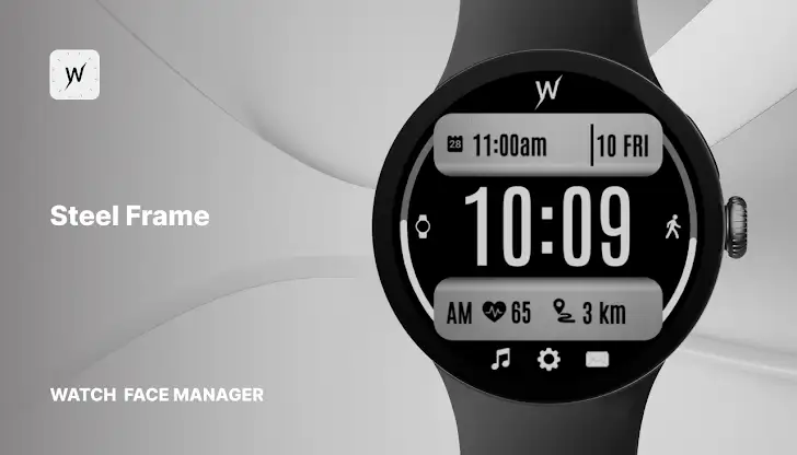 Steel Frame Watch Face screenshot 1