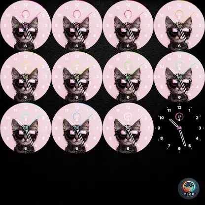 Stylish Cat Watch Face screenshot 3