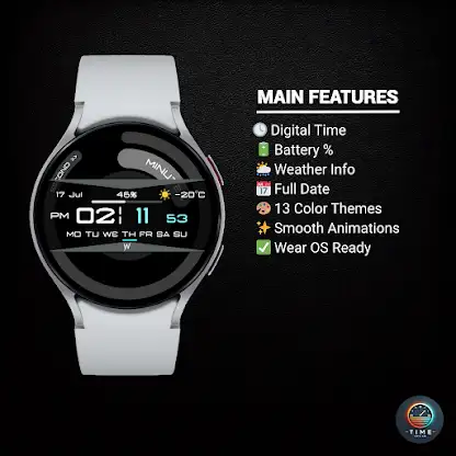 Stylish Loop Watch Face screenshot 2