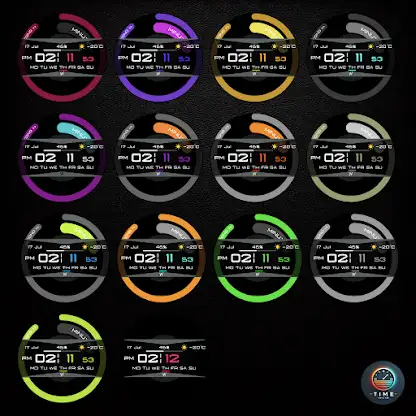 Stylish Loop Watch Face screenshot 3