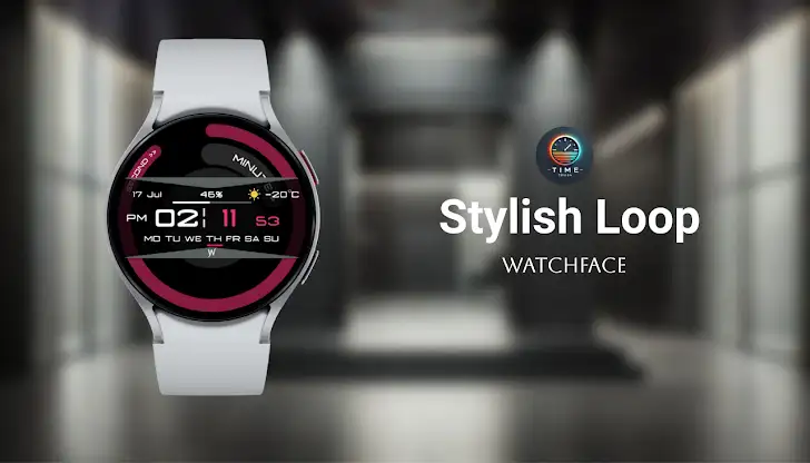 Stylish Loop Watch Face screenshot 1