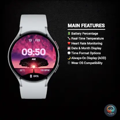 Sunset Shift Watch Face screenshot 2