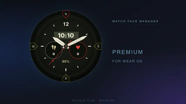 Tactical Bearing Watch Face screenshot 1