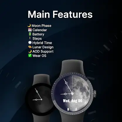 The Moon Watch Face screenshot 2