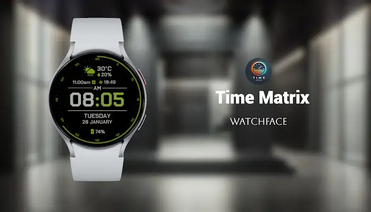 Time Matrix Watch Face screenshot 1