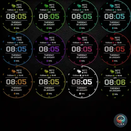 Time Matrix Watch Face screenshot 3