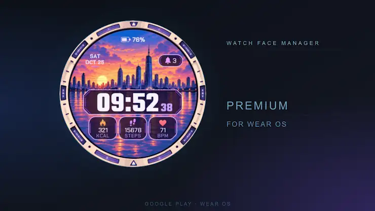 Twilight Bayfront Watch Face screenshot 1