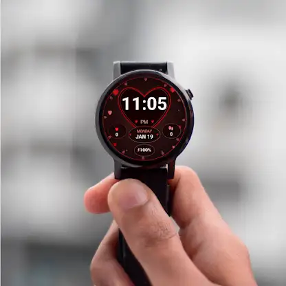 Valentine Hearts - watch face screenshot 4
