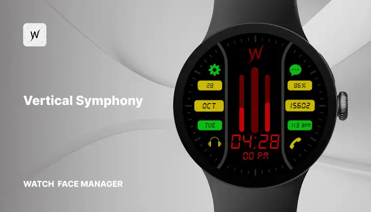 Vertical Symphony Watch Face screenshot 1