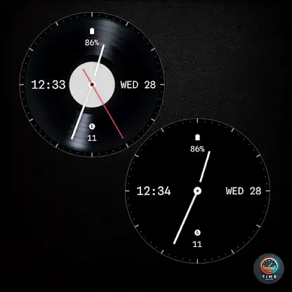 Vinyl Time Watch Face screenshot 3