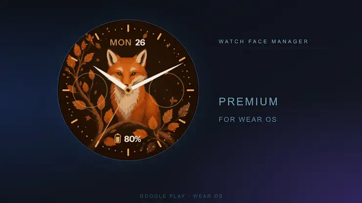Vulpine Ember Watch Face screenshot 1
