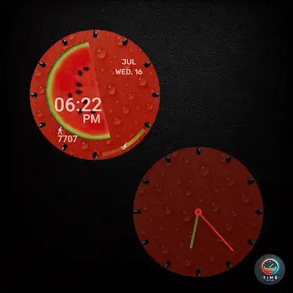 Watermelon Breeze Watch Face screenshot 3