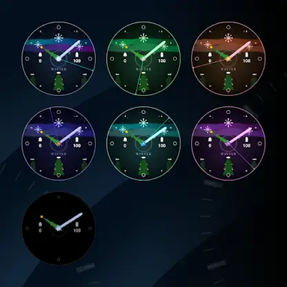 Winter Analog Watch Face screenshot 3