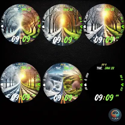 Winter to Spring Watch Face screenshot 3