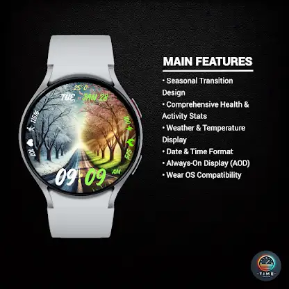 Winter to Spring Watch Face screenshot 2