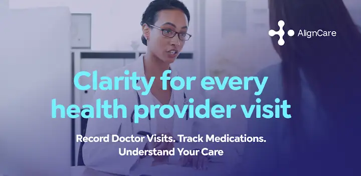 AlignCare: Doctor Visit Notes — Android app banner