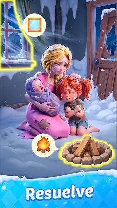 Frozen Haven: Mahjong & Story screenshot 2