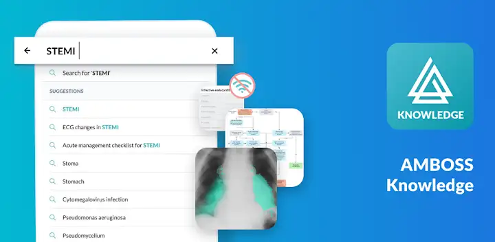 AMBOSS Knowledge Library — Android app banner