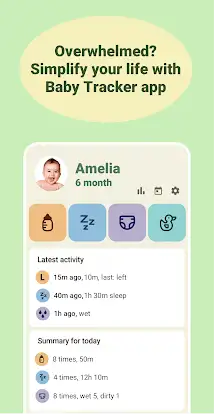 Baby tracker - feeding, sleep screenshot 1