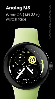 Analog M3 Watch Face screenshot 1
