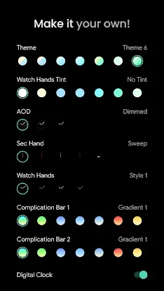Analog M3 Watch Face screenshot 2