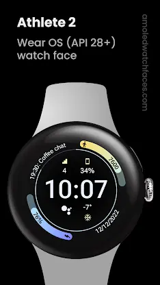 Athlete 2: Watch face screenshot 1