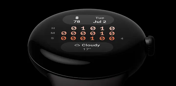 Binary 2.0 Watch Face — Android app banner