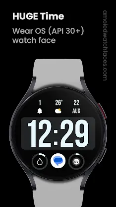 Huge Time Watch Face screenshot 1