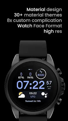 Material 4: Watch face screenshot 2